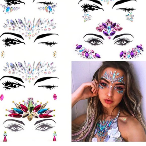 New Face Crystals Stickers Reusable. - Picture 9 of 16